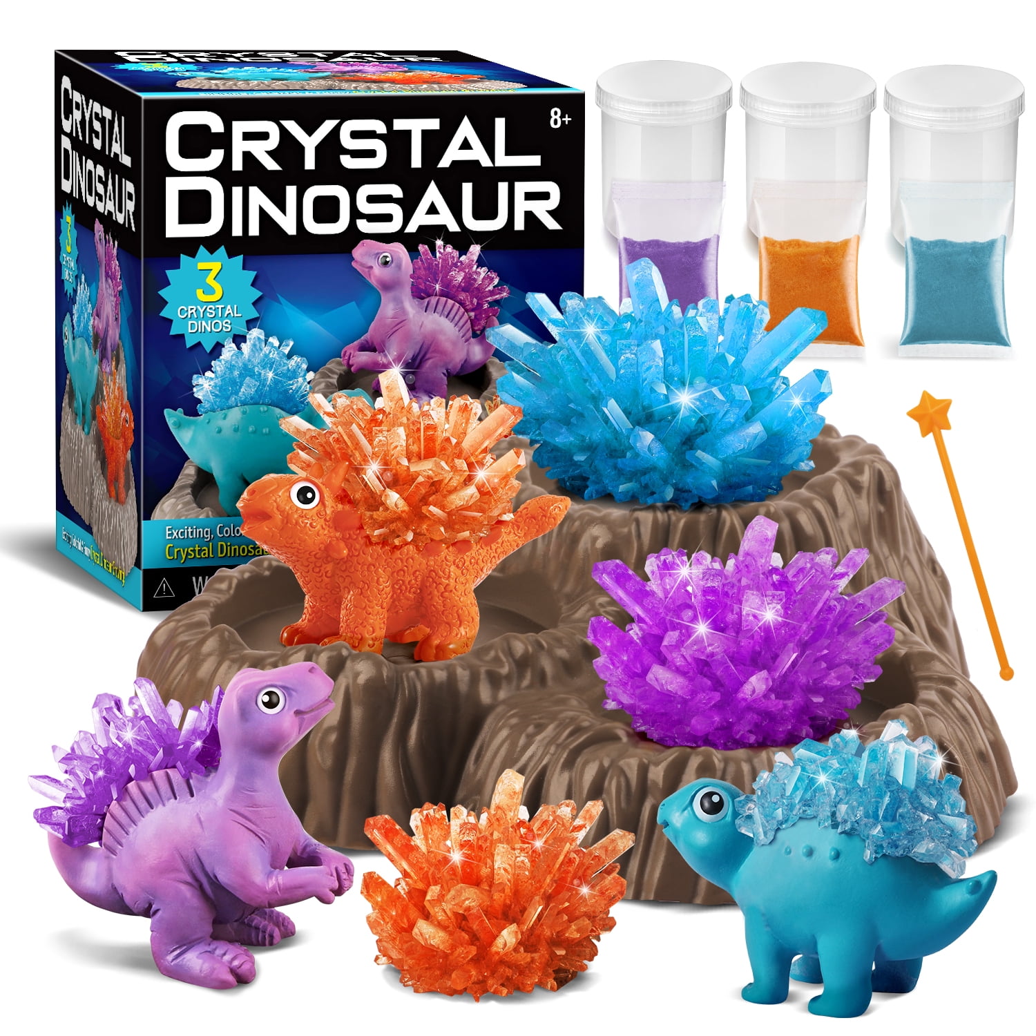 Arts And Crafts Animal Crystal Growing Kit for Kids Science Kits for Kids  Grow Crystal Science Experiments Toys Diy Projects Learning Education Toys  Gifts for Girls And Boys Plastic A 