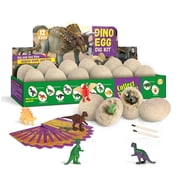 Piano Potato 12 Unique Dinosaur Egg Dig Kit, Dino Eggs Excavation Set for Kids, Birthday Gift for Ages 6-12 Boys and Girls