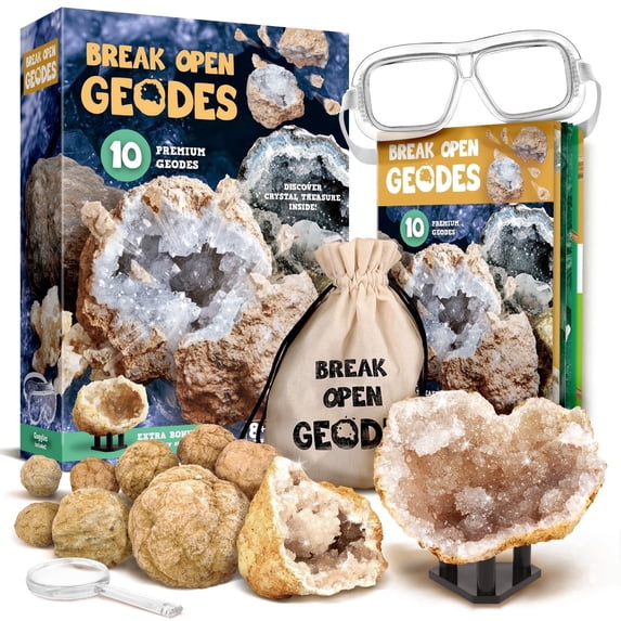 Piano Potato, STEM Geology Science Toy, 10 Premium Geodes for Kids 8 ...