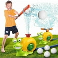 thumbnail image 1 of Edunwind Baseball Sprinkler for Kids Outdoor Water Play Sprinklers Water Toys for Kids Ages 4-8, 2 in 1 Snail T Ball Set, Summer Backyard Lawn Swimming Pool Birthday Toys for Boys Girly Ages 4+, 1 of 9