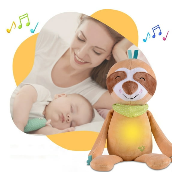 Edunwind Breathing Stuffed Animal Baby Days Savings Soothing Stuffed Animal for Anxiety Relief, Calming Music, Gentle Lights,Machine Washable,Ideal for Baby Adult and Relaxation