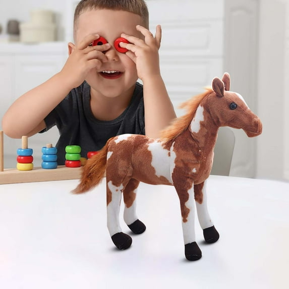 Edunwind Horse Stuffed Animal Plushie Cute Horse Plush Soft Plushies Toys Plush Savings Plush Toy Child'S Boys Girls First Easter Gift
