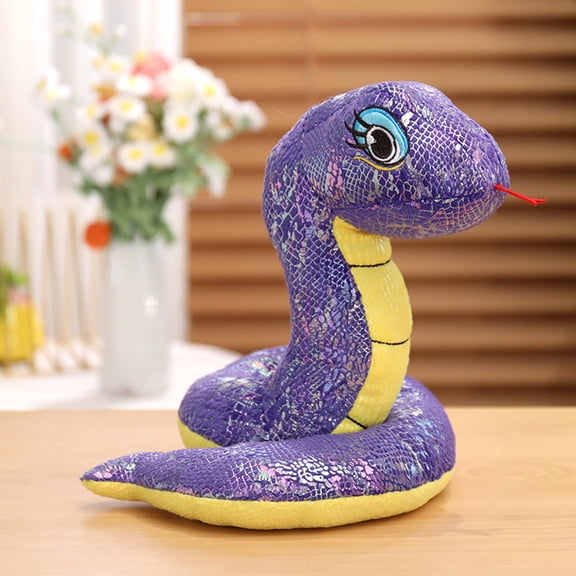 Edunwind Snake Plush Purple Plush Snake Stuffed Animal Toy Toy Savings Soft Cuddly Plushie Hugger Toy for Boys & Girls, Gifts for Kids or Girlfriend