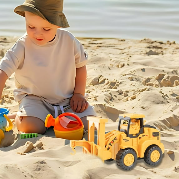 Edunwind Toys Deals Excavator Toy Excavator Toy Trucks Construction Truck Toys Vehicles Bulldozer Road Roller Toy Christmas Birthday Gifts for Boys