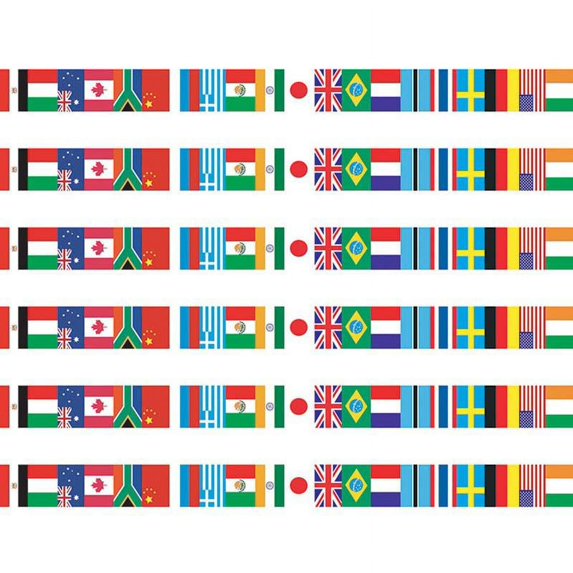 Edupress International Flags Spotlight Border 36 Per Pack 6 Packs (EP-595-6)