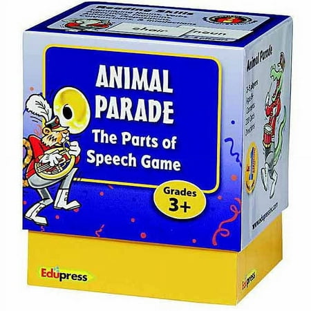 Edupress Last One Standing Animal Parade Parts of Speech Card Game, Set of 200