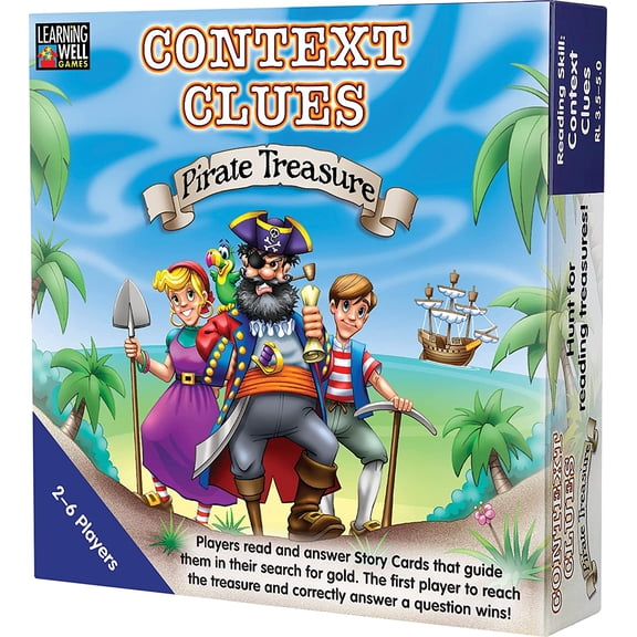 Edupress Learning Well Games Context Clues Game Blue Level-Pirate Treasure Game (LRN301)