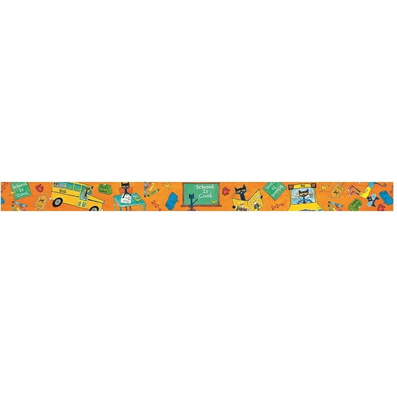 Pete the Cat School is Cool Spotlight Border