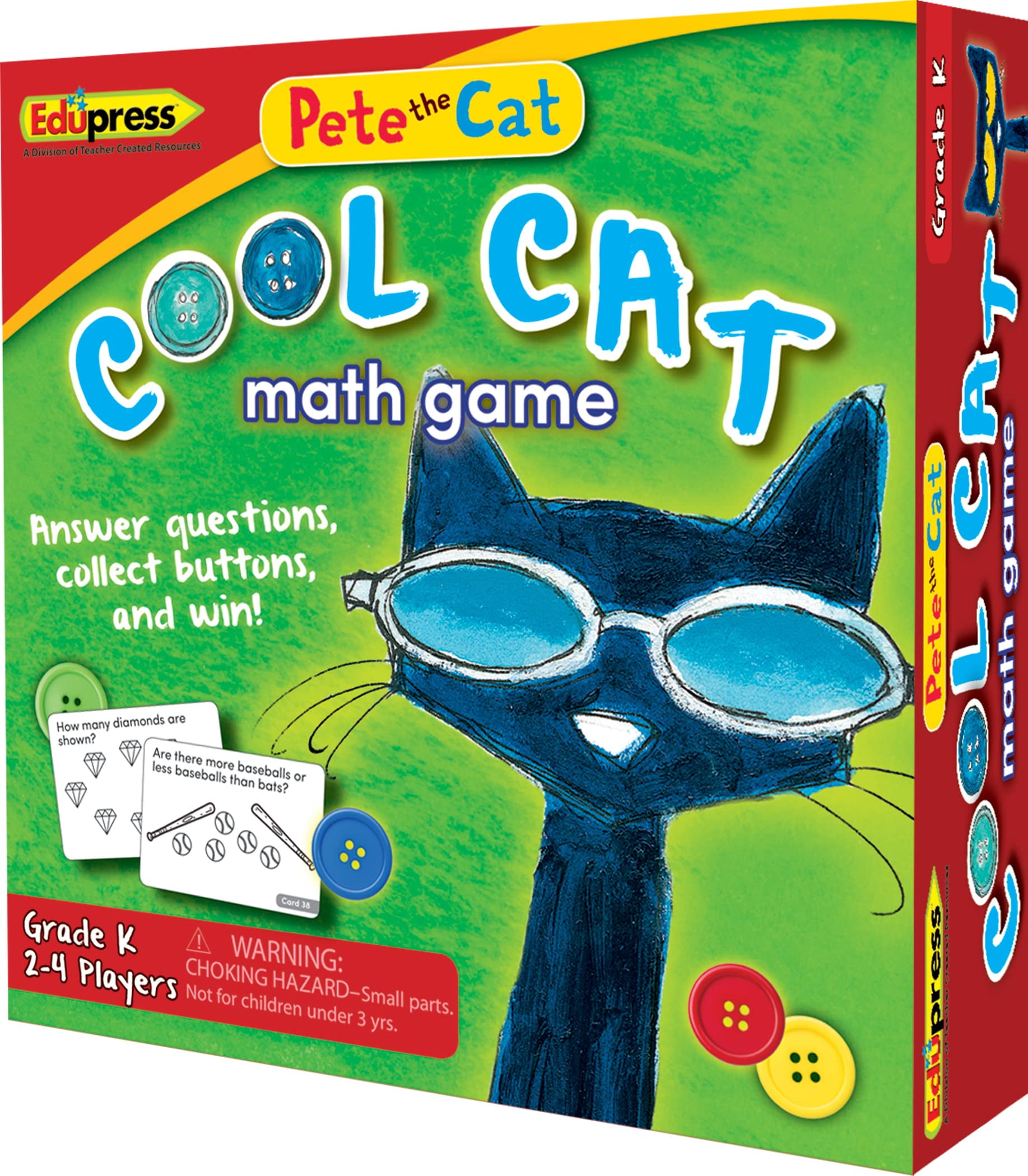 Edupress Pete the Cat Cool Cat Math Game Grade K EP63530S301