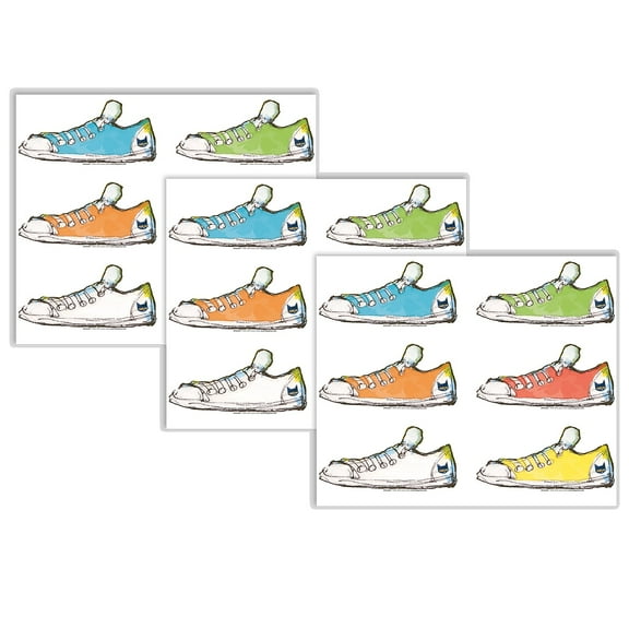 Edupress Pete the Cat Groovy Shoes Accents, 36 Per Pack, 3 Packs