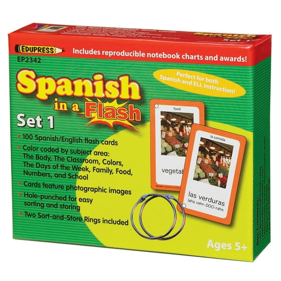 Edupress Spanish in a Flash Set 1