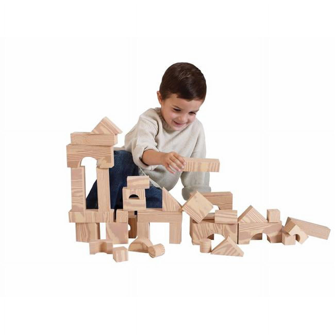 Edushape 1290834 Edushape Wood Grain Foam Blocks