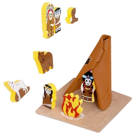 Edushape Floating 3D's Set - Native Tribes