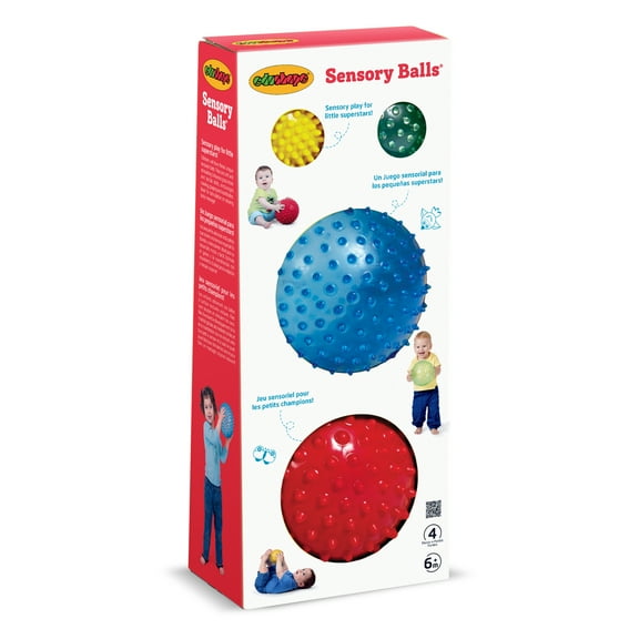 Edushape Sensory Ball Mega Pack, Assorted, 4 Pieces