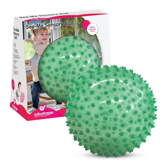 Edushape The Original Sensory Balls for Baby 7-Inch Transparent - Green