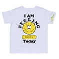 thumbnail image 1 of Eduwear (Unisex) I Am Feeling Happy Expression Graphic short sleeve T-shirt (Little Girls, Little Boys), 1 of 1