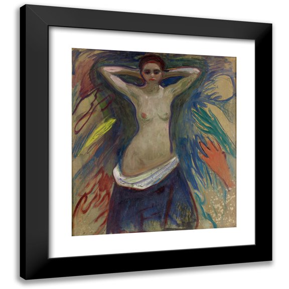 Edvard Munch 12x14 Black Modern Framed Museum Art Print Titled - The Hands (1893-94)