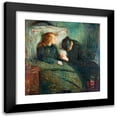 thumbnail image 1 of Edvard Munch 15x15 Black Modern Framed Museum Art Print Titled - The Sick Girl (1896), 1 of 5