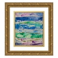 thumbnail image 1 of Edvard Munch 15x17 Gold Ornate Wood Frame and Double Matted Museum Art Print Titled - Waves (1908), 1 of 4
