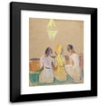 thumbnail image 1 of Edvard Munch 15x18 Black Modern Framed Museum Art Print Titled - Three Seated Young Women (1906-07), 1 of 5