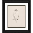 thumbnail image 1 of Edvard Munch 15x18 Black Ornate Wood Framed Double Matted Museum Art Print Titled - Sitting Bird of Prey. Adler (1908), 1 of 5