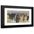 thumbnail image 1 of Edvard Munch 18x12 Black Modern Framed Museum Art Print Titled - Workers Returning Home (1920), 1 of 5