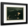 thumbnail image 1 of Edvard Munch 18x15 Black Modern Framed Museum Art Print Titled - Melancholy III (1915-1917), 1 of 5
