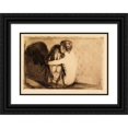 thumbnail image 1 of Edvard Munch 24x18 Black Ornate Framed Double Matted Museum Art Print Titled: Consolation (1986), 1 of 5