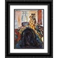 thumbnail image 1 of Edvard Munch 2x Matted 20x24 Black Ornate Framed Art Print 'Self-Portrait During the Eye Disease I', 1 of 2