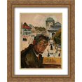 thumbnail image 1 of Edvard Munch 2x Matted 20x24 Gold Ornate Framed Art Print 'Self-Portrait in Bergen', 1 of 2