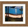 thumbnail image 1 of Edvard Munch 2x Matted 24x20 Gold Ornate Framed Art Print 'Moon Light', 1 of 2