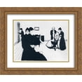 thumbnail image 1 of Edvard Munch 2x Matted 24x20 Gold Ornate Framed Art Print 'The Death Chamber', 1 of 2