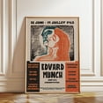 thumbnail image 1 of Edvard Munch Exhibition Poster 1963 Abstract Museum Poster Art Wall Art, Modern Wall Decor, 8x12 UNFRAMED, 1 of 2