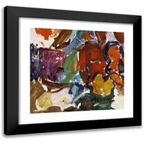 Edvard Weie 13x12 Black Modern Framed Museum Art Print Titled - Dante and Virgil (1925)