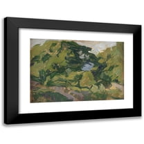Edvard Weie 14x11 Black Modern Framed Museum Art Print Titled - Landscape, Christianso (1908 - 1913)