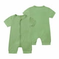 thumbnail image 1 of Edvintorg 0-24 Months Baby Rompers Newborn Toddler Baby Girls Boys Bodysuit Summer Sleeveless Zipper One-Piece Romper Jumpsuit, 1 of 7