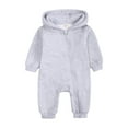 thumbnail image 1 of Edvintorg 0-24Months Winter Baby Rompers Long Sleeve Clearance Baby Girls Boys Cotton Clothes Romper Casual Hooded Bear Ears Jumpsuit Pullover Zipper Overalls, 1 of 7