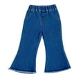thumbnail image 1 of Edvintorg 0-3Years Toddler Kids Baby Girls Jean Pants Cute Elastic Waisted Long Flared Pants Stretchy Jeans Denim Pants with Pockets Children Costume Girls, 1 of 5