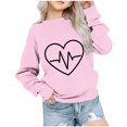 thumbnail image 1 of Edvintorg 1-12 Years Toddler Girl Sweatshirt Fall Winter School Clothes Outfit Cute Pattern Printed Crewneck Long Sleeve Pullover Tops Christmas Gift Kids Clothes Boys Children's Clothing, 1 of 4