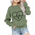 thumbnail image 1 of Edvintorg 1-12 Years Toddler Girl Sweatshirt Fall Winter School Clothes Outfit Cute Pattern Printed Crewneck Long Sleeve Pullover Tops Christmas Gift Kids Clothes Boys Children's Clothing, 1 of 4