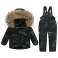 thumbnail image 1 of Edvintorg 1-6Years Children Clothing Set 2Pcs Baby Winter Warm Down Jackets Boys Thicken Jumpsuit Infant Overalls Baby Girl Clothes Kids Snowsuit On Clearance, 1 of 7