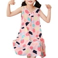 thumbnail image 1 of Edvintorg 1-9 Years Cute Pajamas for Kids Dress Casual Loungewear Nightgown Dresses Children's Scoop Neck Floral Princess Sundress Sleep Dress for Kids, 1 of 6