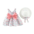 thumbnail image 1 of Edvintorg 12Months-4Years Toddler Girls Summer Clothing Set Sleeveless Backless Dress with Sun Hat Cute Outfits for Girls 2025 Kids Clothes Girls, 1 of 4
