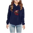 thumbnail image 1 of Edvintorg 2-7Years Christmas Kids Sweatshirts Boys Casual Kawaii Print Long Sleeve Hooded Sweatshirt Fall Girls Christmas Gift Winter Hoodies for Kids, 1 of 5