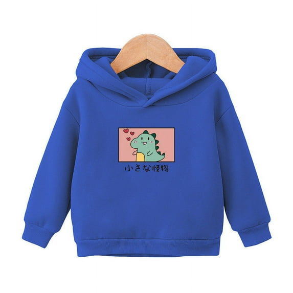 Edvintorg 2-7Years Kids Boy Sweatshirt For Toddler Girls Jacket Clearance Cute Print Pullover Hooded Sweatshirts Long Sleeve Fall Shirt Coat Outwear Children's Clothes
