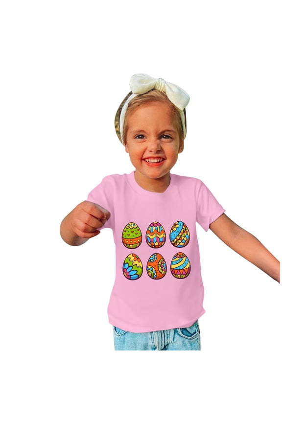 2025 Easter Children's T-Shirt for Boys Girls Kids Shirts Baby Short Sleeve Printed Summer Shirts Teenager Tee Tops Clothing 3-14Years
