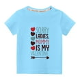 thumbnail image 1 of Edvintorg 3-10 Years Letter Printed Toddler Shirt Clearance Moms Day Gifts Trendy Kid Valentine Shirt Short Sleeve Cotton Funny Youth Shirts, 1 of 4