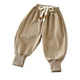 thumbnail image 1 of Edvintorg 3Months-5Years Toddler Boy Pants Fashion Solid Color Elastic Waist Casual Loose Long Lantern Pants Trousers with Drawstring Boys Athletic Pants, 1 of 3