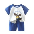 thumbnail image 1 of Edvintorg 3Months-6Years Newborn Baby Boy Clothing Set Summer Cute Cartoons Printed Round Neck Short Sleeve Shirt And Shorts Set Loungewear Children's Clothing Boys, 1 of 3