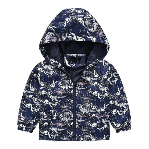 Edvintorg 4 13 Years Cute Jacket for Kids Boys Long Sleeve Zipper Coats Children Hooded Outerwear Fall Winter Windbreaker Boy s Coat